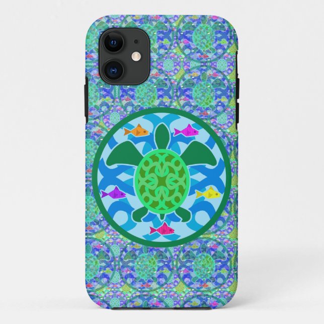 Green Sea Turtle iPhone Case (Back)