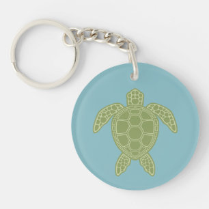 Green Sea Turtle Key Ring
