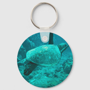Green Sea Turtle Key Ring