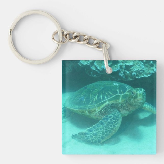 Green Sea Turtle Key Ring (Front)