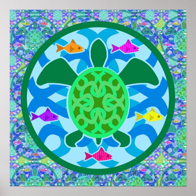 Green Sea Turtle Posters & Prints (Front)