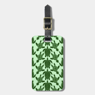 Green Sea Turtle Pretty Animal Pattern Luggage Tag