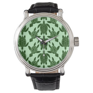 Green Sea Turtle Pretty Animal Pattern Watch