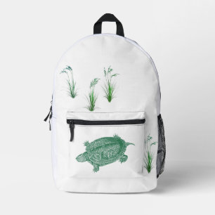 Green Sea Turtle Printed Backpack