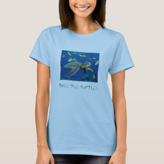 Green Sea Turtle, Save the Turtles T-Shirt