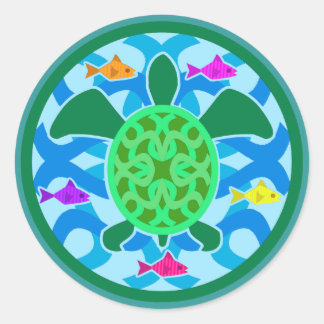 Green Sea Turtle Stickers