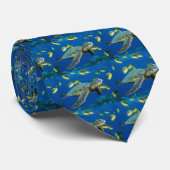 Green Sea Turtle Tie (Rolled)