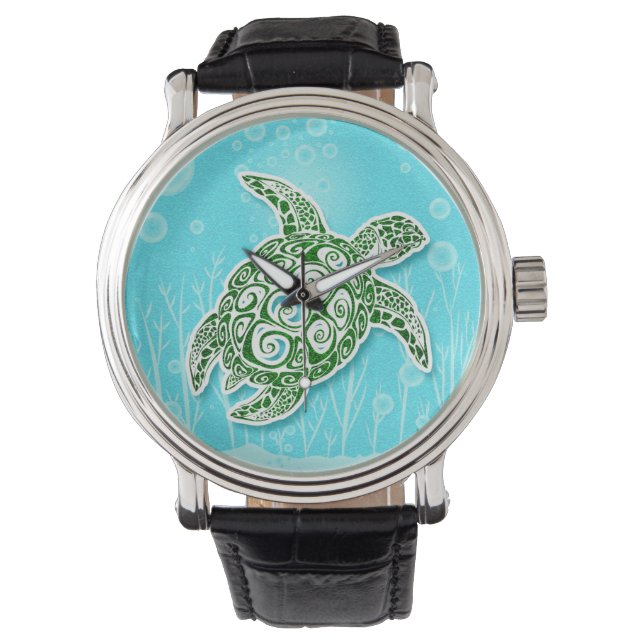 Green Sea Turtle Underwater Watch (Front)