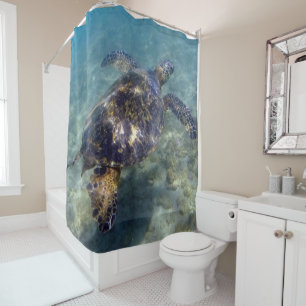 Green Sea Turtles Aloha Honu Shower Curtain