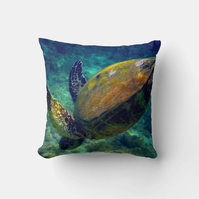Green Sea turtles Cushion (Front)