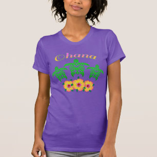 Green Sea Turtles Hawaiian Ohana T-Shirt