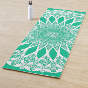 Green Seadragon Tristyns Mandala Yoga Mat
