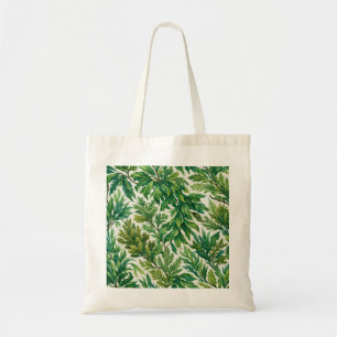 Green Seaweed and Coastal Botanical Foliage Tote Bag
