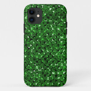 Green Sequin Effect Phone Cases