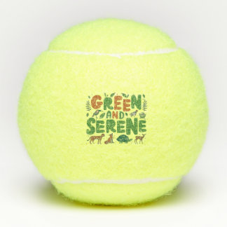 Green Serene Tennis Balls