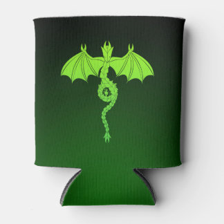 Green Serpant Dragon Can Cooler