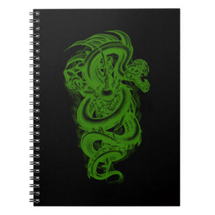 Green Serpent Spiral Notebook