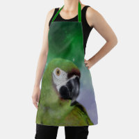 Green Severe Macaw Parrot Bird Art 