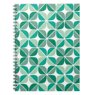 Green shades quilt pattern notebook