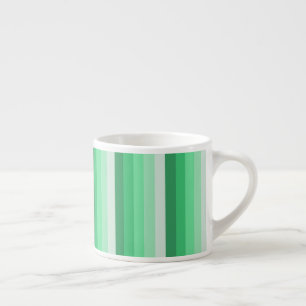 Green shadow stripes espresso cup