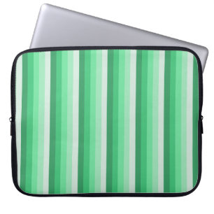Green shadow stripes laptop sleeve