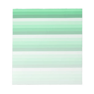 Green shadow stripes notepad