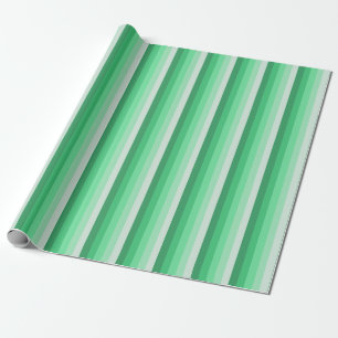 Green shadow stripes wrapping paper