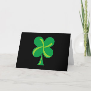 Green Shamrock Card