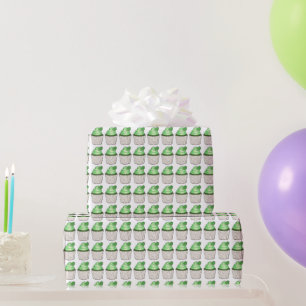 Green Shamrock Clover Cupcake St. Patrick's Day Wrapping Paper
