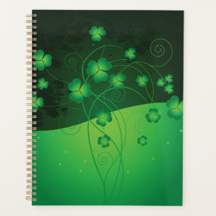 Green Shamrock Clover St Patrick’s Day Luck Planner