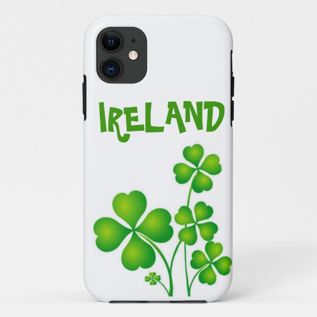 Green Shamrock From Ireland Case-Mate iPhone Case (Back)