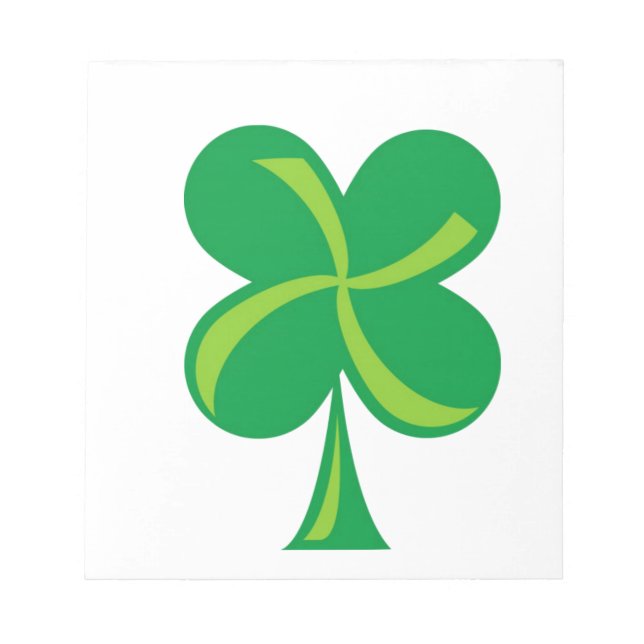 Green Shamrock Notepad (Front)