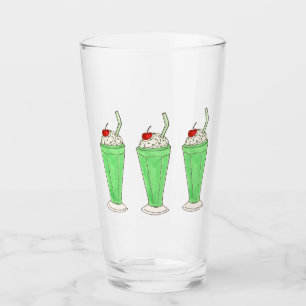 Green Shamrock Sprinkles St. Patrick's Day Shake Glass
