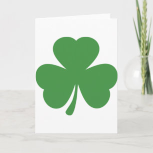 green shamrock st. patrick´s day card