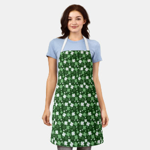 Green Shamrock, St. Patrick's Day Apron