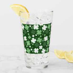 Green Shamrock, St. Patrick's Day Glass