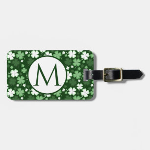 Green Shamrock, St. Patrick's Day Luggage Tag