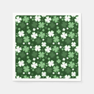 Green Shamrock, St. Patrick's Day Napkin