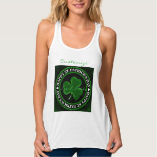 green Shamrock St Patrick's Day Singlet