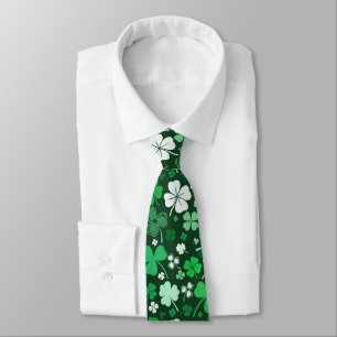 Green Shamrock St. Patrick's Day Tie