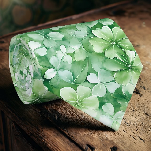 Green Shamrock St. Patrick's Day Tie (Creator Uploaded)