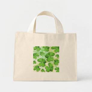 Green Shamrock St Patrick's Day Tiny Tote Bag