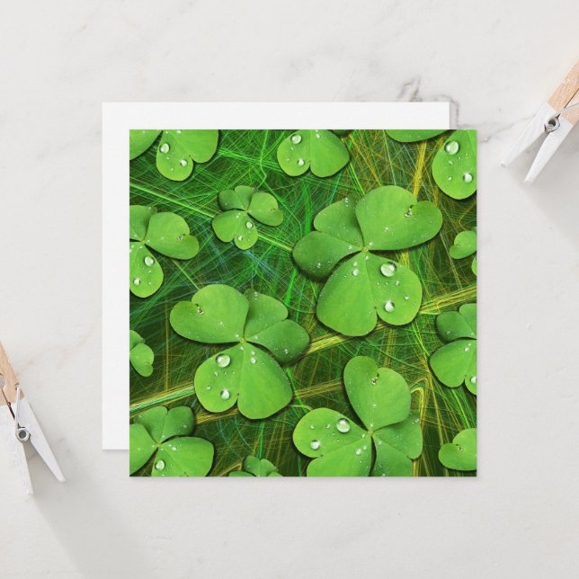 Green Shamrock St Patrick's iPhone 5 Case-Mate (Front/Back In Situ)