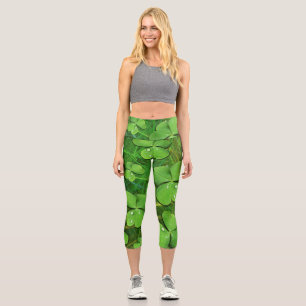 Green Shamrock St Patrick's iPhone 5 Case-Mate Capri Leggings