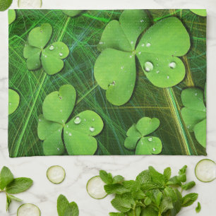 Green Shamrock St Patrick's iPhone 5 Case-Mate Tea Towel