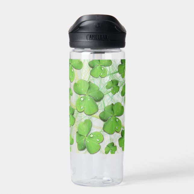 Green Shamrock St Patrick's iPhone 5 Case-Mate Water Bottle (Back)