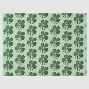 Green Shamrocks 2025 Tissue Paper