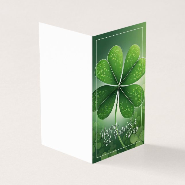 Green Shamrocks Happy St. Patrick's Day (8) c (Outside)