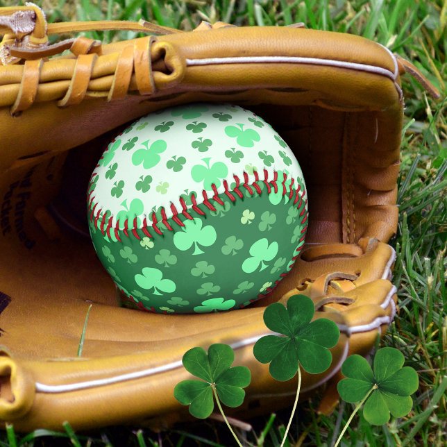 Green Shamrocks Lucky Baseball (Creator Uploaded)