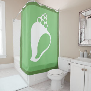 Green Shell Shower Curtain